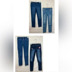 FOUR Pairs of Elastic Waist Skinny Jeans